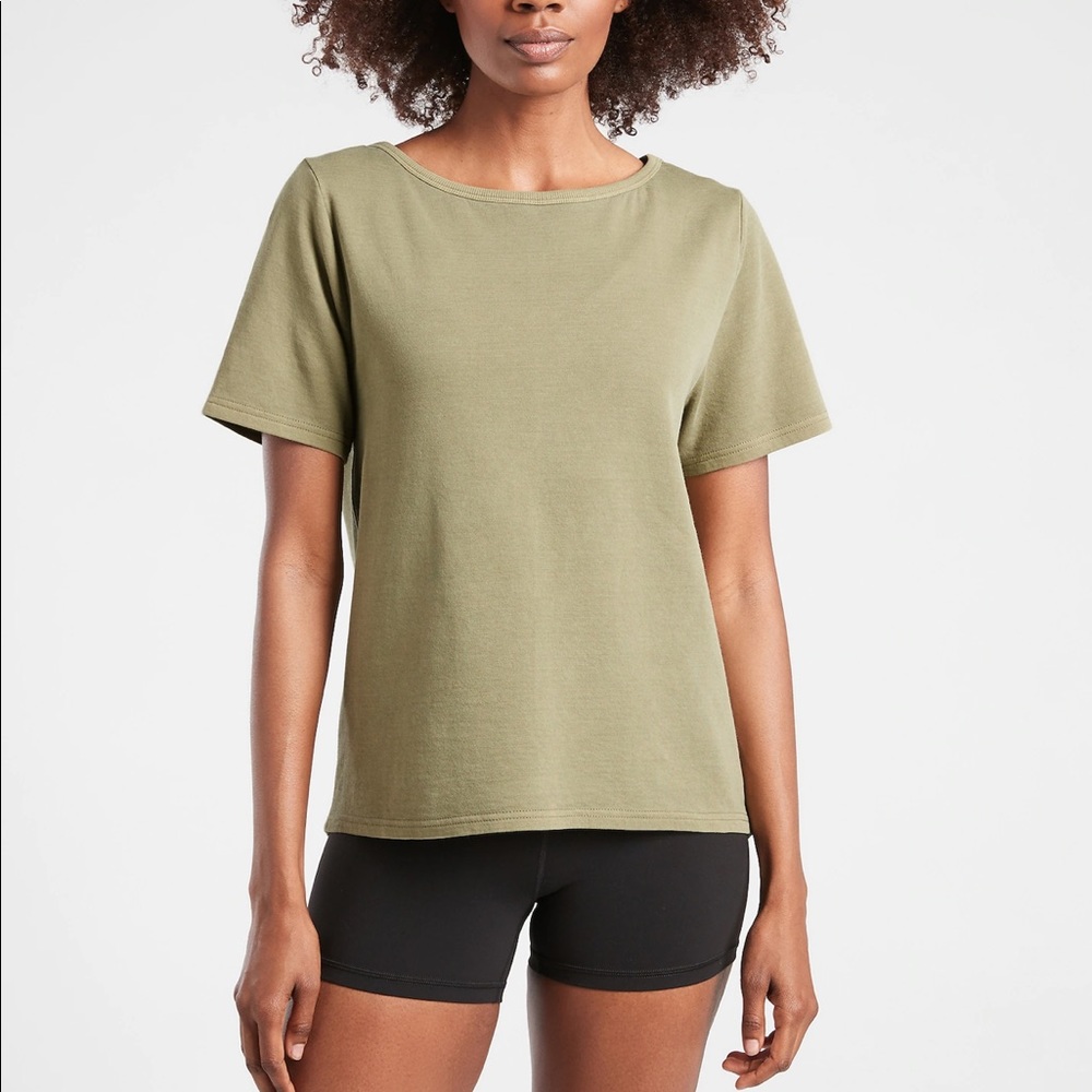 Athleta Sundown Boatneck Tee, Size XS